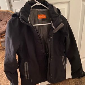 Black Merrell lined winter coat / jacket.